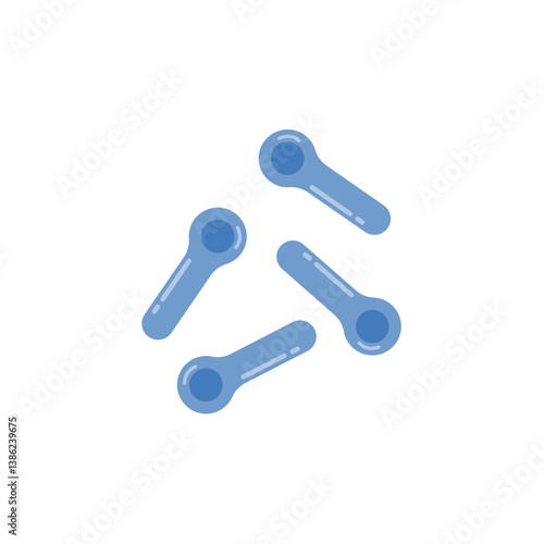Corynebacterium diphtheriae, pathogenic bacteria. Bacterial microorganism.