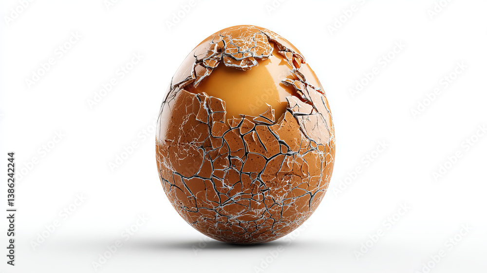Cracked egg. Cartoon 3d realistic chicken broken eggs with cracks and smithers. Shell with cracks. Isolated on a transparent background. Stock vector template. Cracked egg. Cartoon 3d realistic chicken broken eggs with cracks and smithers. Shell with cracks. Isolated on a transparent background. Stock vector template.