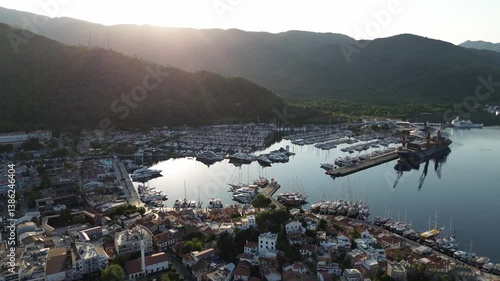 Marmaris, Turkey – Aerial View of Coastal Town and Mediterranean Landscape | 4K Drone Video