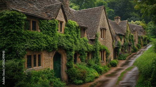 Enchanted Village: Ivy-Covered Cottages in the Cotswolds
