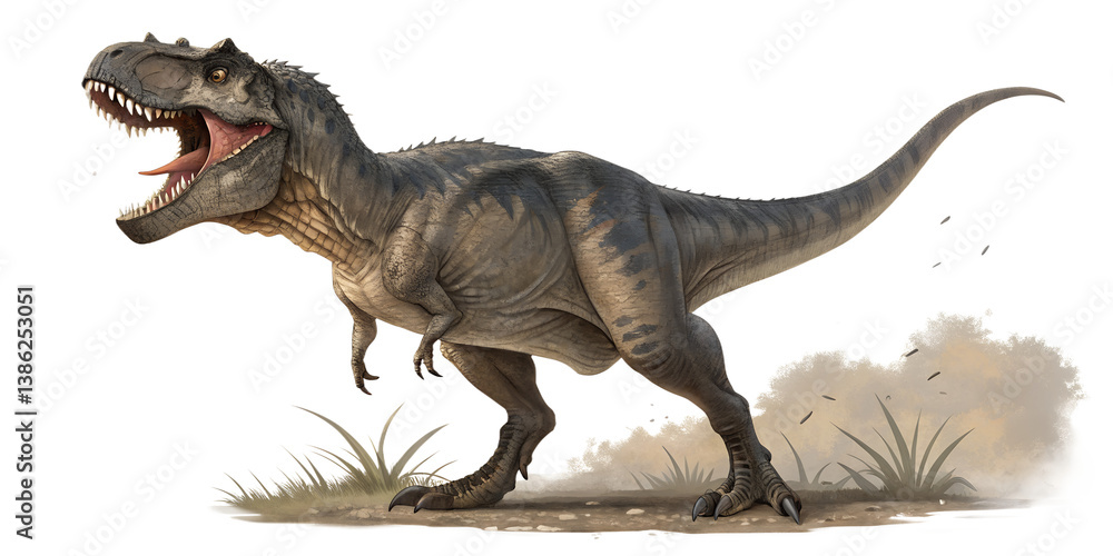 Fototapeta premium t rex dinosaurs isolated on transparent background