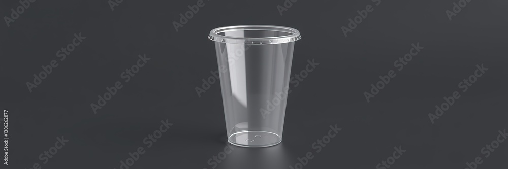 custom made wallpaper toronto digitalBlank transparent cup, ready for branding