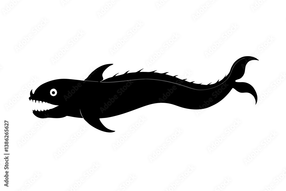 Obraz premium black and white dragon