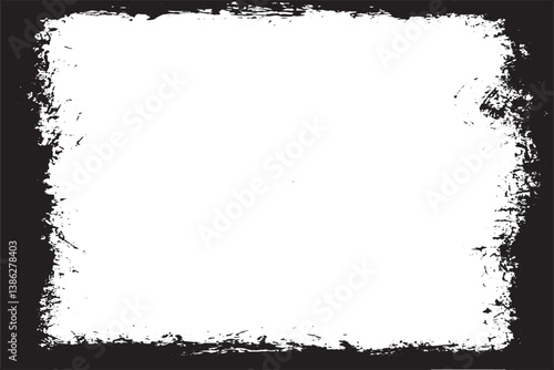 Abstract grunge frame. vector template
