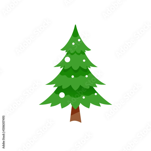 christmas tree isolated on white