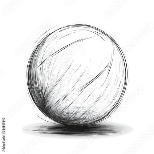 2D flat vector illustration of Wall Ball, isolated on a white background.