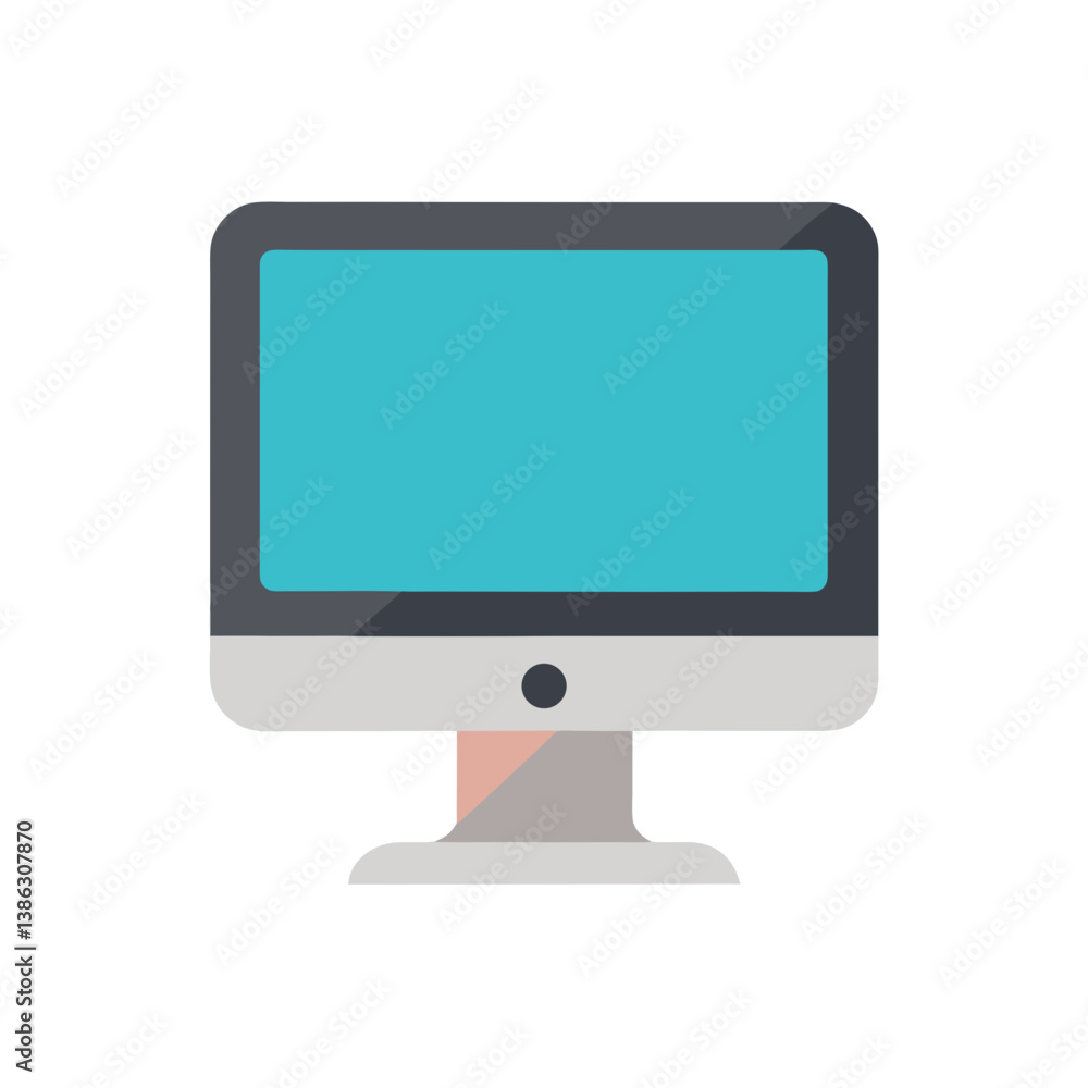 lcd monitor isolated on white lcd monitor isolated on white