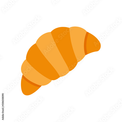 croissant isolated on white background