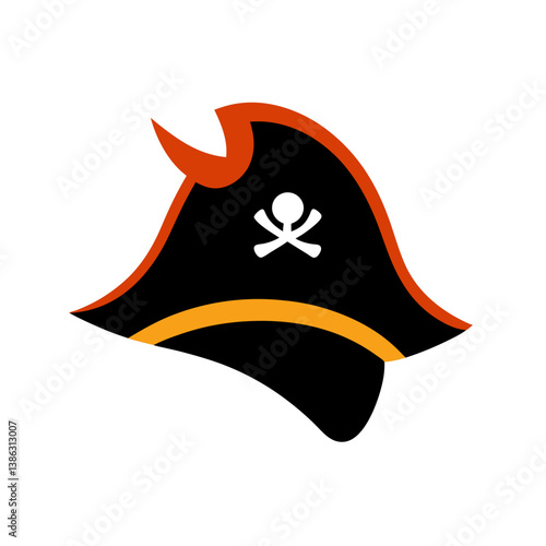 vector illustration of a pirate hat