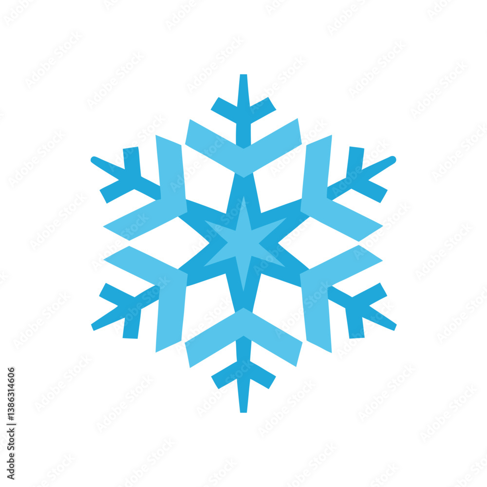 snowflake on white background snowflake on white background