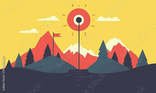 Abstract Financial Growth with Glowing Charts and Coin Stacks Representing Economic Progress on a Blue Background