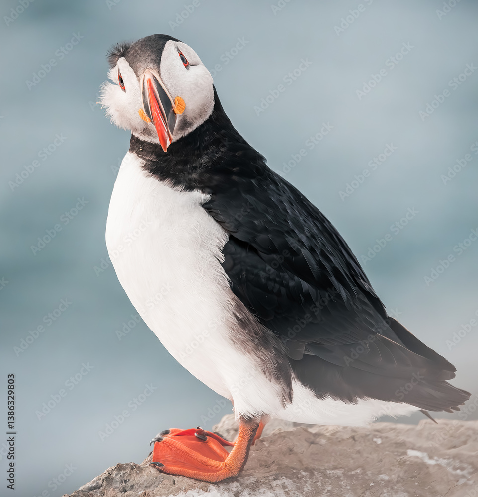 Fototapeta premium atlantic puffin closeup