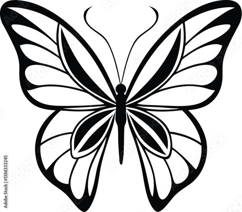 Butterfly silhouette vector Designs 22