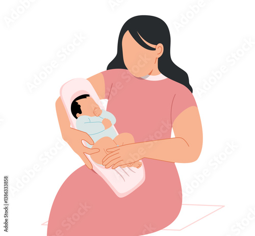 pregnant woman holding her belly