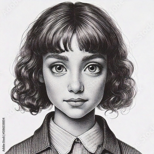 Obraz na płótnie portrait of a girl in a vintage style w salonie