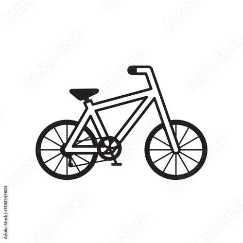 シンプルでかわいい自転車のアイコン