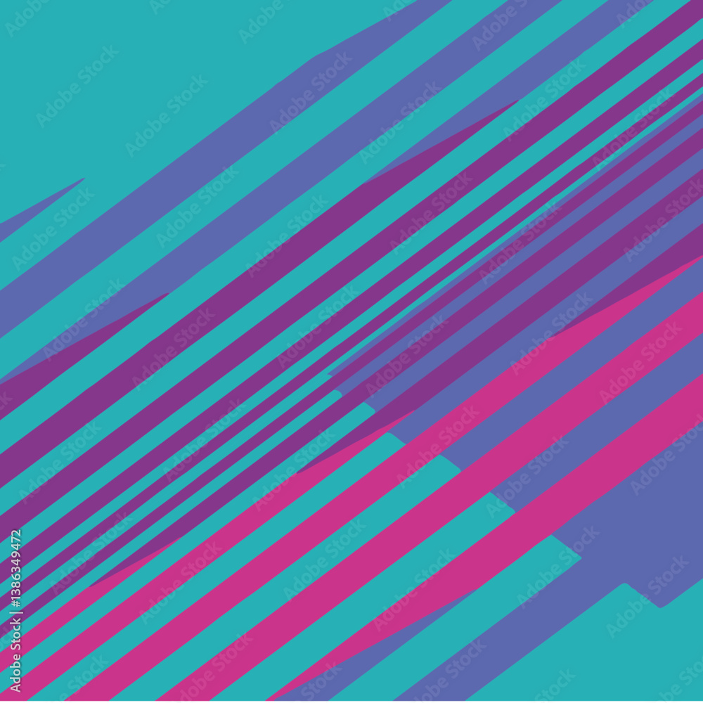 Obraz premium 80s stripes pattern