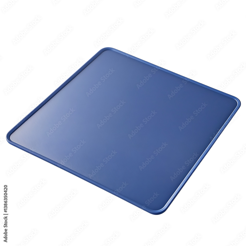 A Sleek Rectangular Silicone Baking Mat Isolated on Transparent Background A Sleek Rectangular Silicone Baking Mat Isolated on Transparent Background