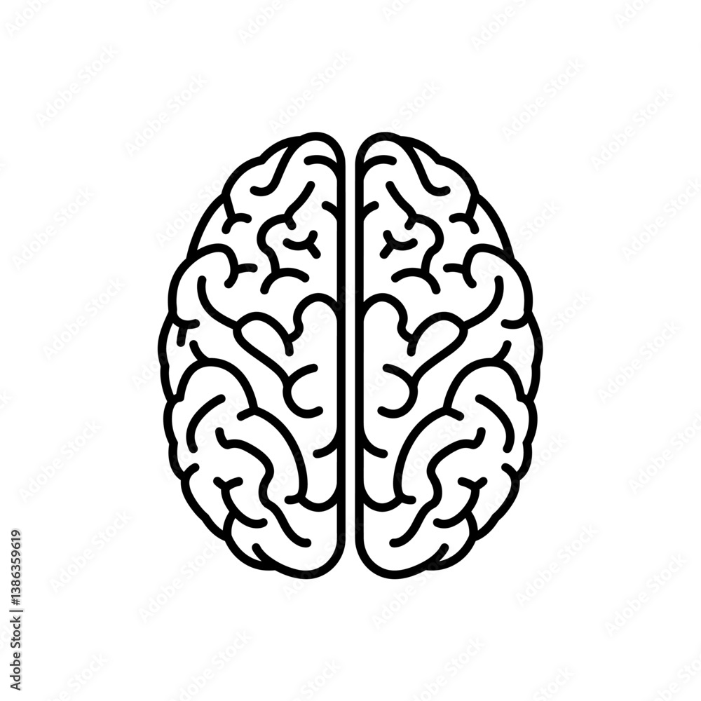 The Mind's Eye: A starkly minimalist line drawing of the human brain, rendered with precision, highlighting the complexities of thought and the wonders of the mind. The Mind's Eye: A starkly minimalist line drawing of the human brain, rendered with precision, highlighting the complexities of thought and the wonders of the mind.