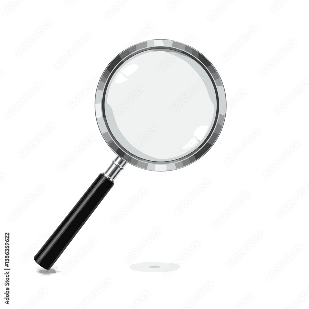 Magnifying Glass: A meticulously crafted magnifying glass, rendered with stunning realism, sits poised to reveal the hidden details of the world. Magnifying Glass: A meticulously crafted magnifying glass, rendered with stunning realism, sits poised to reveal the hidden details of the world.
