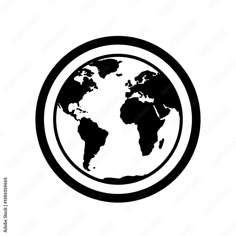 Global Connectivity Emblem: A minimalist emblem of the globe, meticulously rendered, symbolizing global unity and interconnectedness. Global Connectivity Emblem: A minimalist emblem of the globe, meticulously rendered, symbolizing global unity and interconnectedness.