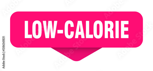 low-calorie sticker. low-calorie sign on transparent background