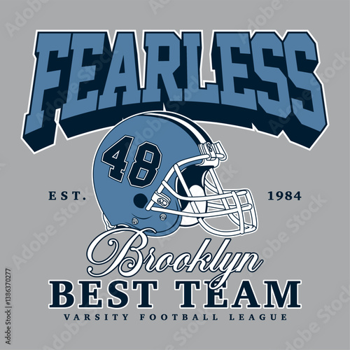 Brooklyn football best team varsity print