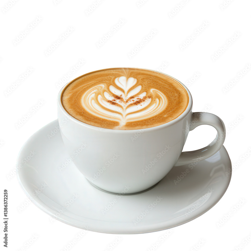 Steaming latte art with a sprinkle of spice. Steaming latte art with a sprinkle of spice.