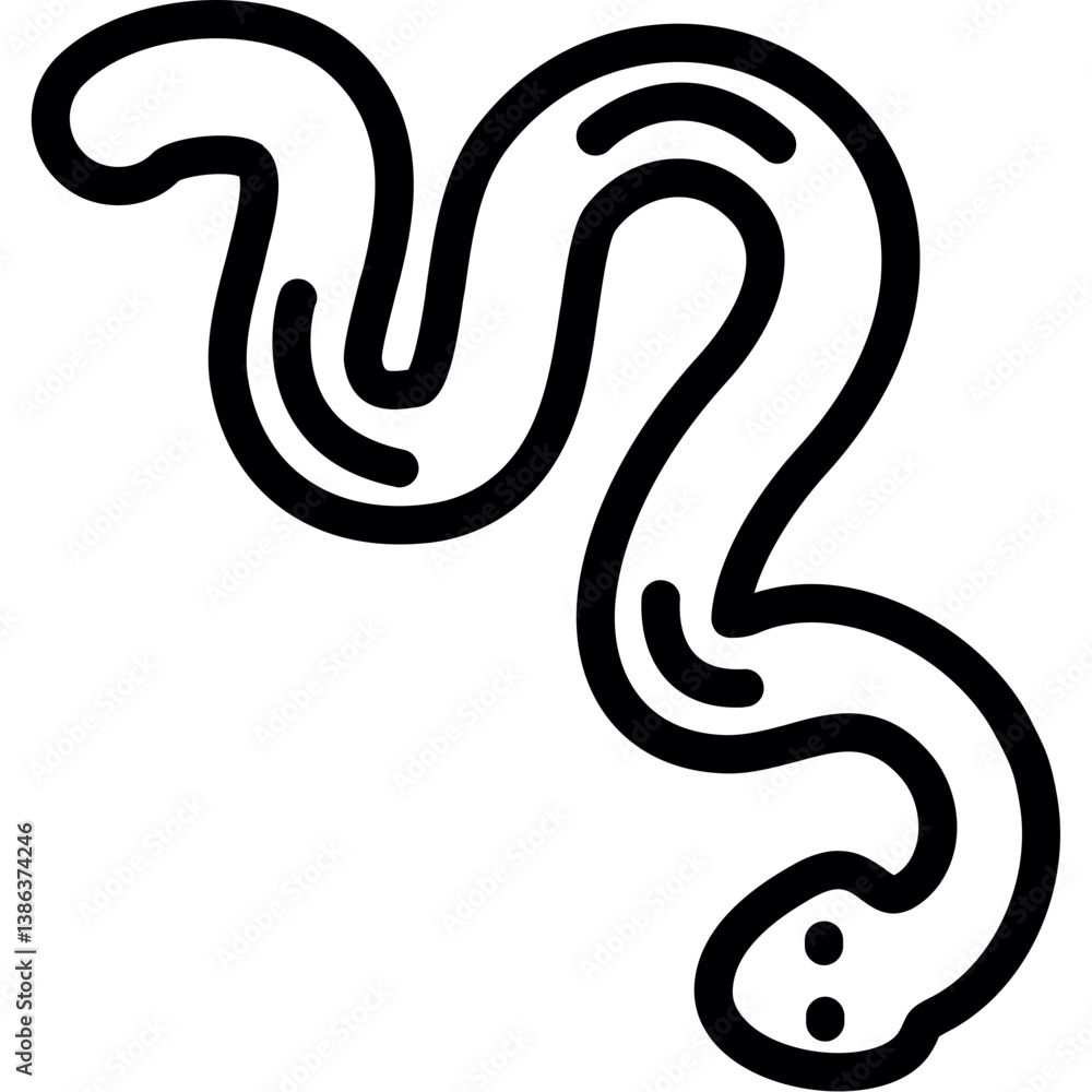 Obraz premium Year of the Snake Icon