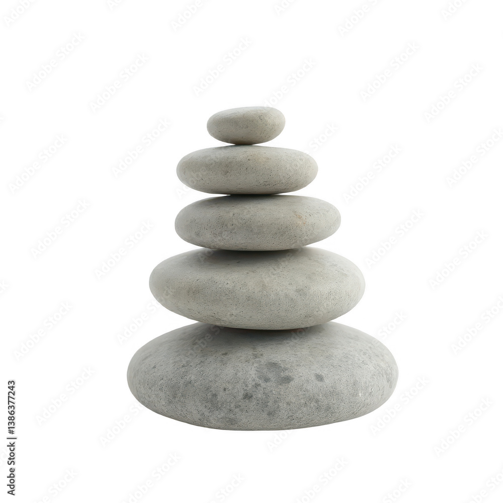 Stacked Grey Stones, Zen Rocks, Balance Concept Stacked Grey Stones, Zen Rocks, Balance Concept