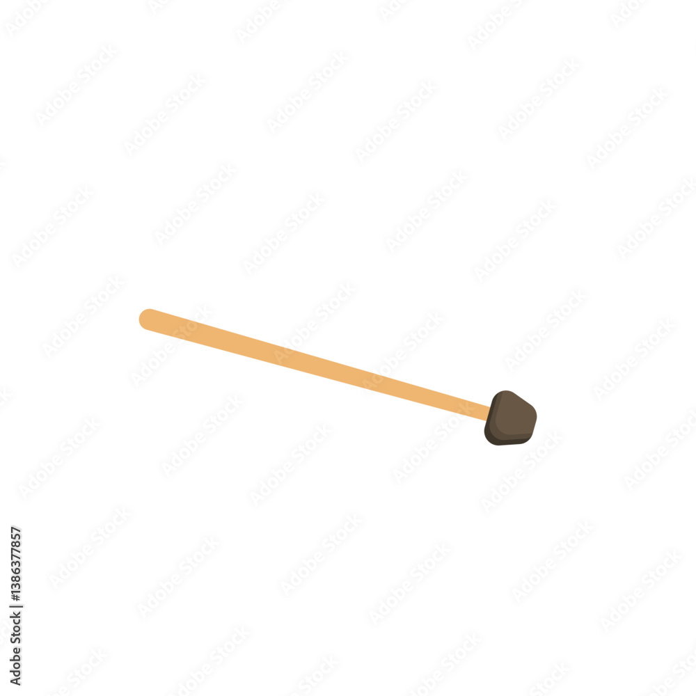 Drum sticks icon, music instrument vector illustration in trendy style. Drum sticks icon, music instrument vector illustration in trendy style.