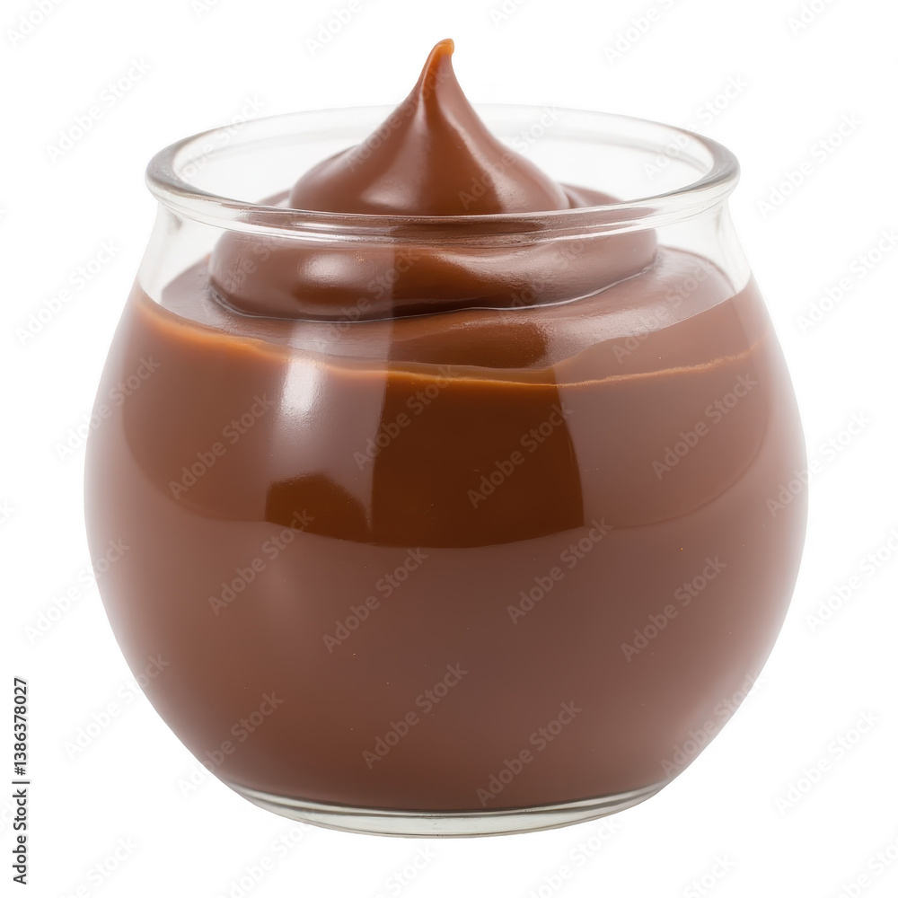 Delicious Chocolate Pudding in Glass Jar Delicious Chocolate Pudding in Glass Jar