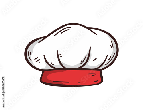 chef hat hand drawn illustration