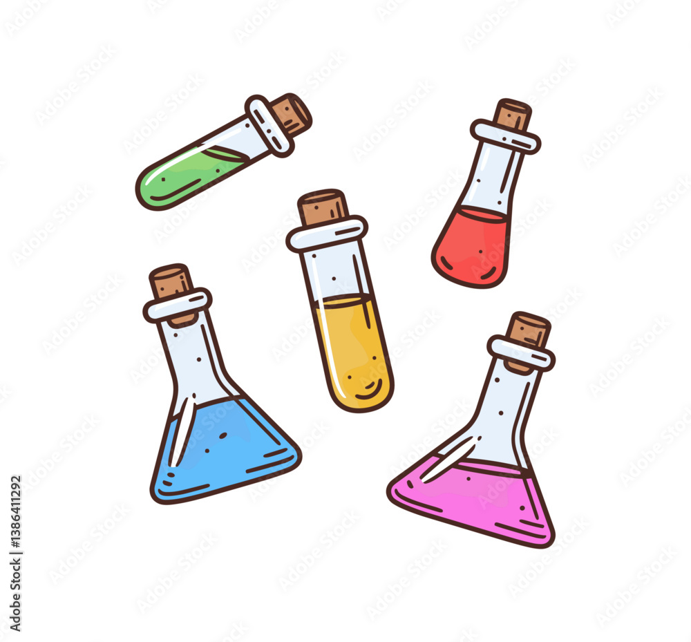 Laboratory test tubes collection