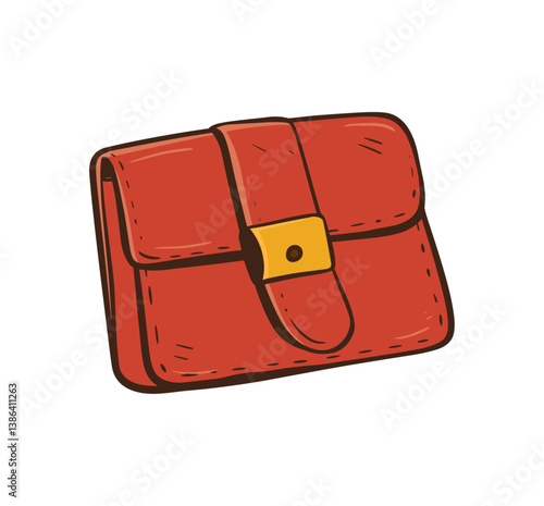 wallet purse illustration
