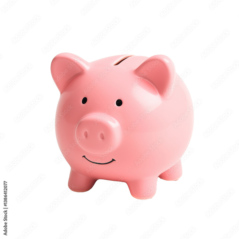 Pink piggy bank on white background – savings and finance concept
Pink piggy bank on white background – savings and finance concept