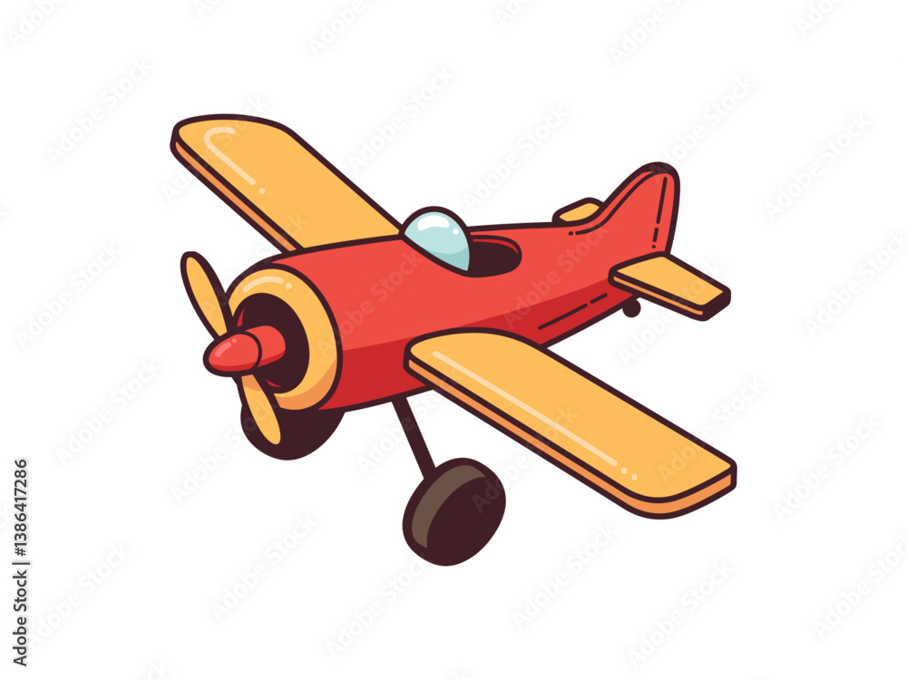 airplane cartoon illustration