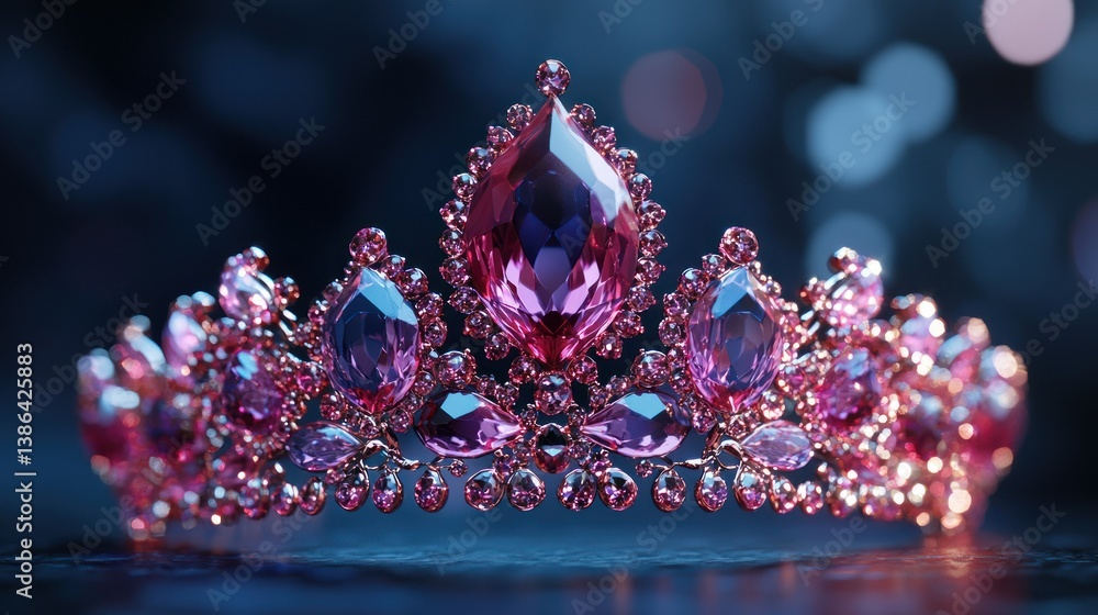 Pink Diamond Tiara: A Regal Jewel, Sparkling Brilliance