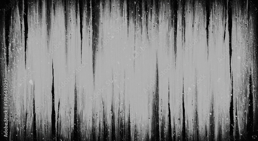 Fototapeta premium Abstract Grey and Black Textured Background Grunge Distress Vertical Stripes Paint