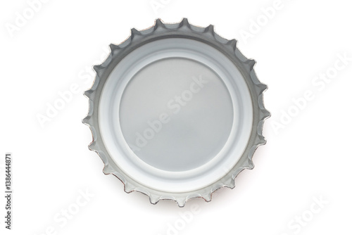 Obraz na płótnie Beer bottle cap isolated on white background