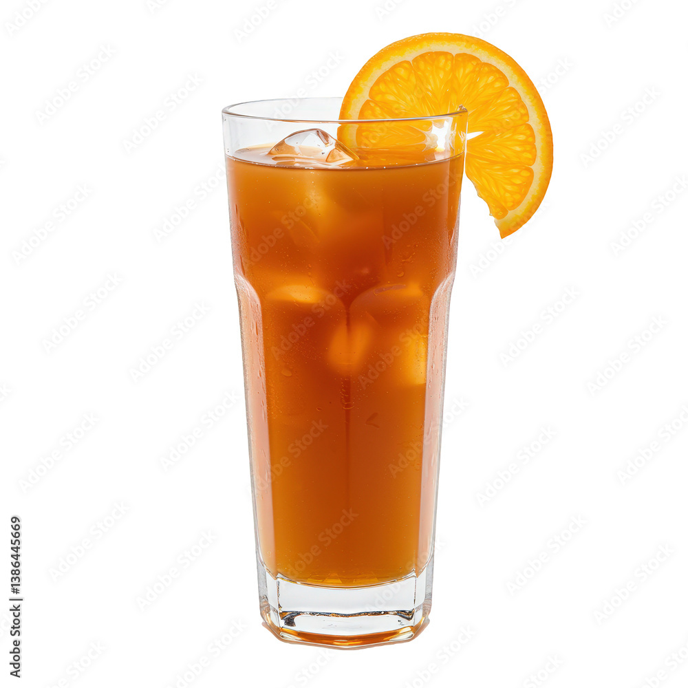 Iced Tea with an Orange Slice. Iced Tea with an Orange Slice.