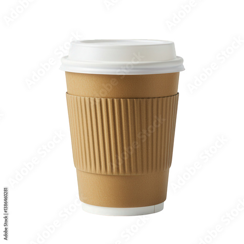 Wallpaper Mural Paper Coffee Cup with Lid and Cardboard Sleeve. Torontodigital.ca