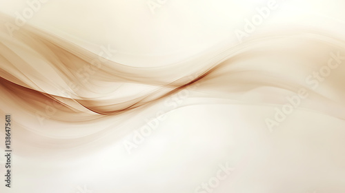 A wave of light brown color with a white background
