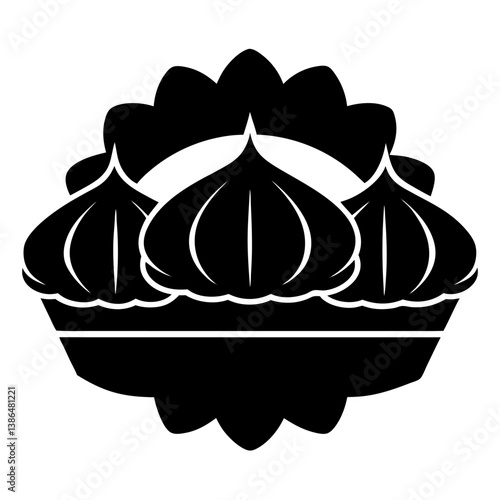 delicate puff pastries filled with cream logo