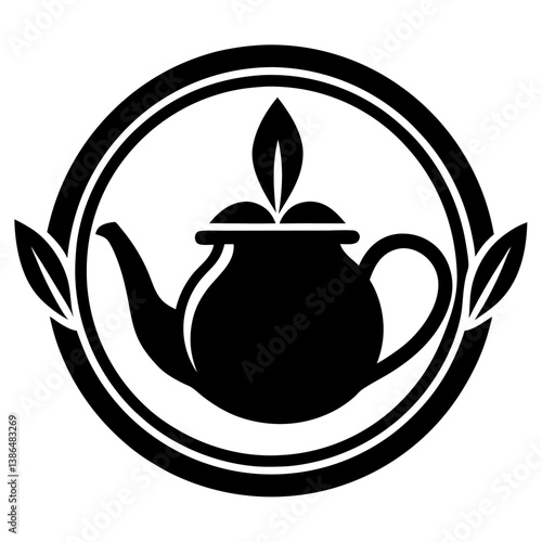 tea in a teapot logo