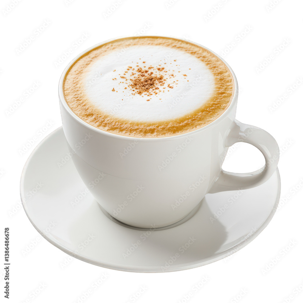 Steaming Cappuccino with a Delicate Cinnamon Topping. Steaming Cappuccino with a Delicate Cinnamon Topping.