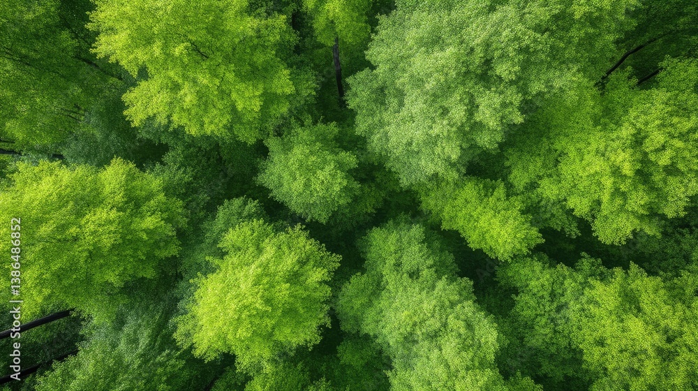 Lush green forest canopy Lush green forest canopy