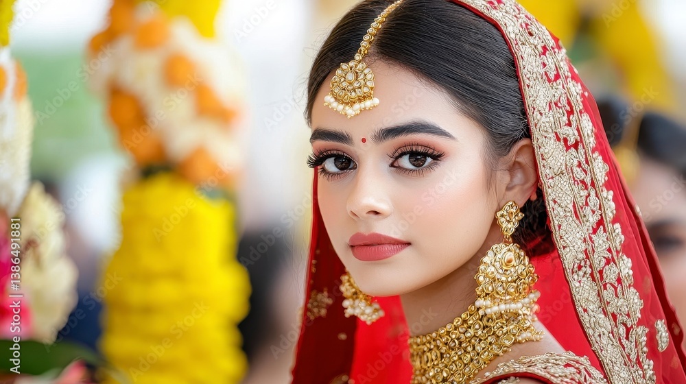 Elegant Bride in Traditional Attire Elegant Bride in Traditional Attire