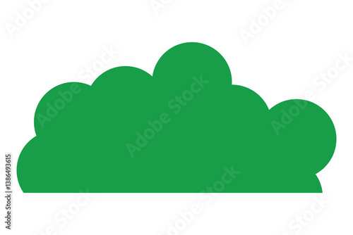 bush icon, abstract bush icon on white background.