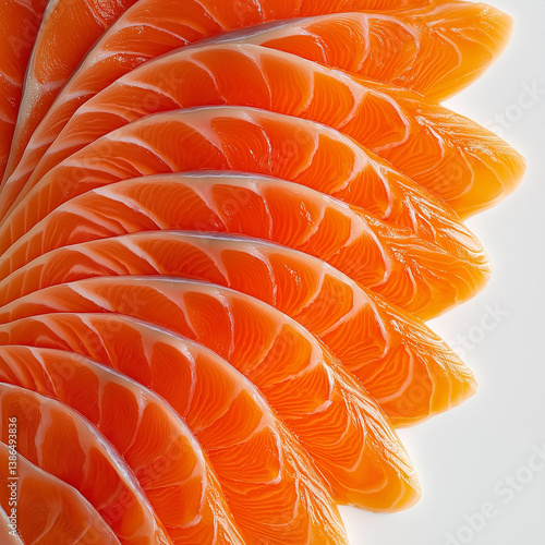 Fresh Seafood Display: Salmon Fillets